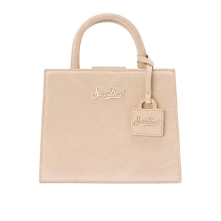 Mc2 Saint Barth Borsa Mini in pelle scamosciata beige SHBM0002-00556I