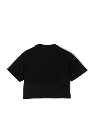 Elisabetta Franchi T-shirt cropped con logo EGTS093
