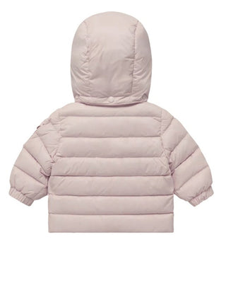 Moncler Giubbino Jules rosa trapuntato con cappuccio I29511A00035