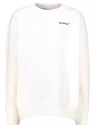 Off-White-Sweatshirt mit Rundhalsausschnitt OBBA001S22FLE009