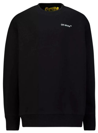 Off-White-Sweatshirt mit Rundhalsausschnitt OBBA001S22FLE009