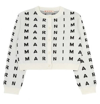 Marni Cardigan con logo jacquard M00723