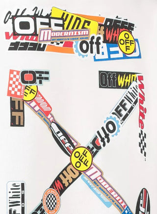 Off-White-Sweatshirt mit Rundhalsausschnitt OBBA001S22FLE009