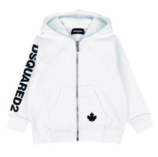 Dsquared2 Felpa con zip e cappuccio DQ0817