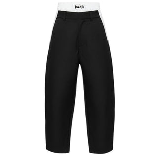 Disclaimer Pantaloni Neri In Misto Cotone Per Bambina 26EDK58944