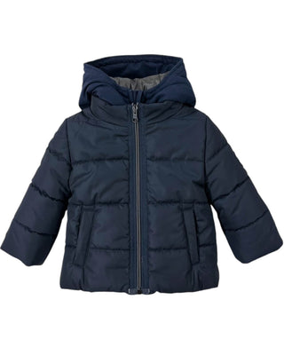 Fay Giubbino blu trapuntato con cappuccio 5P2327-N0018