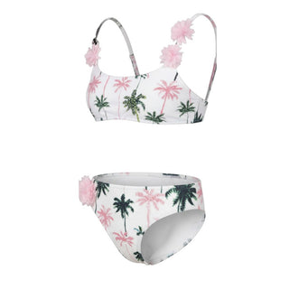 Selini Action By Eleni Balerba Bikini Con Stampa Palme Per Bambina SES0B20-07