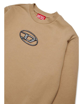 Diesel Felpa girocollo con logo Oval D multi-layered J02486-KYAQK