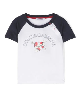 Dolce & Gabbana T-Shirt Con Logo L1JTHG-G7L1A Neonati