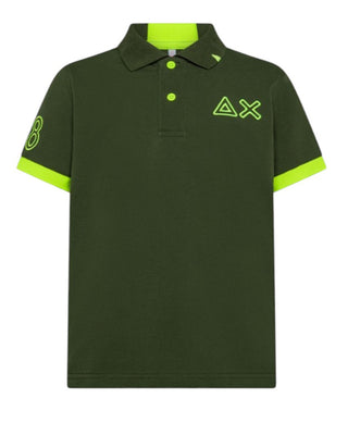 Sun68 Polo A Maniche Corte A35322 Con Logo