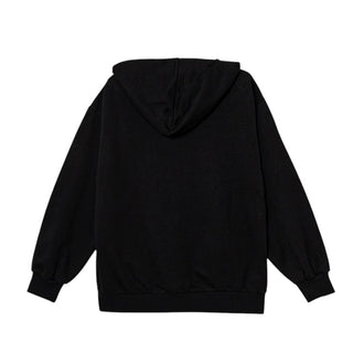 Elisabetta Franchi Felpa in cotone con cappuccio e logo EFFE156.0