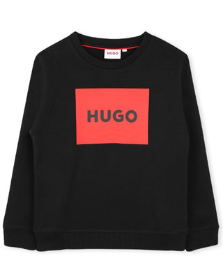 Hugo Felpa Girocollo Con Logo G00163/09B Da Bambino