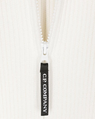 C.P. Company Maglia bianca con zip CUW004-LHE03