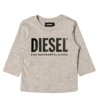 Diesel T-shirt girocollo con logo frontale 00K26K