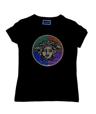 Versace T-Shirt mit Rundhalsausschnitt VFTS281