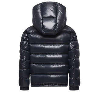 Moncler Piumino Maya Blu Navy L29541A12520-742 Per Bambino