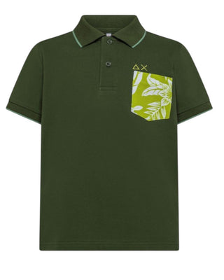 Sun68 Polo A Maniche Corte A35327 Con Stampa