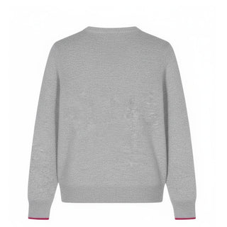 Mc2 Saint Barth Maglia grigia in misto lana con scritta jacquard PRC0001 00448E