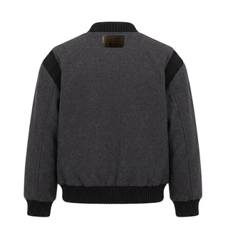 MSGM Bomber Grigio In Panno F6MSJBBO281/104 Per Bambini