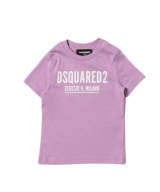Dsquared2 T-shirt girocollo con logo frontale DQ0842-D00MV