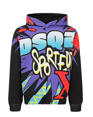 Dsquared2 Felpa con cappuccio da bambino DQ2521-D0A9X