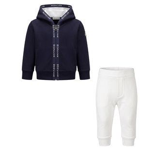 Moncler Tuta Due Pezzi In Cotone Per Neonato H29518M00011