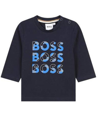 Hugo Boss T-shirt a maniche lunghe con logo J51291