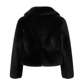 Yes London Ecopelliccia Cropped Nera YSL/EC007N