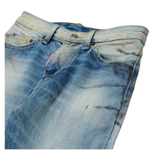 Dsquared2 Jeans In Denim Con Dettagli Used Per Bambini DQ2252-D0AFZ-DQ01