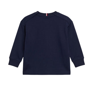 Tommy Hilfiger T-shirt Blu A Maniche Lunghe KB0KB10732-C1G Per Neonato