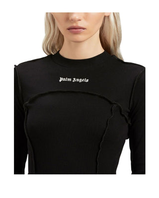 Palm Angels Ribbed Dress PWDH004C99FAB0011003 Short