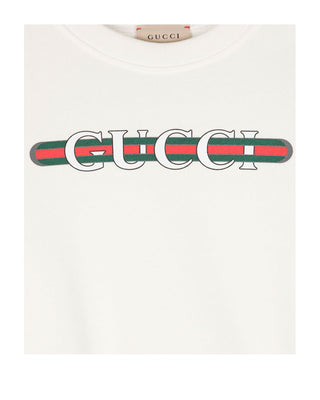 Gucci Felpa girocollo con logo frontale 793528-XJGPJ