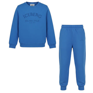 Iceberg Tuta Azzurra In Felpa Per Bambino CFICE6104BJ-V4