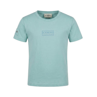 Iceberg T-shirt Verde Menta A Maniche Corte Per Bambino TSICE6106BJ-V6