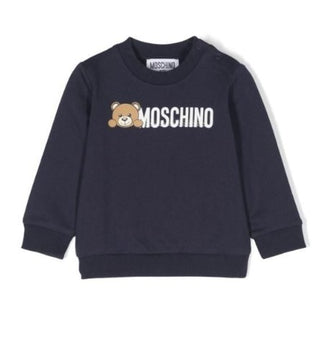 Moschino Crewneck Sweatshirt with Logo and Symbol MOF04Q