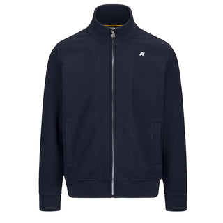 k-Way Felpa Finn Blu Con Zip K8133HW-K89 Per Uomo