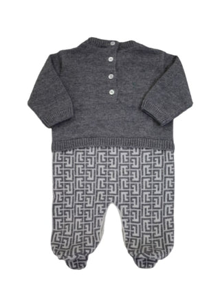 Balmain btb531 Playsuit mit Knöpfen hinten