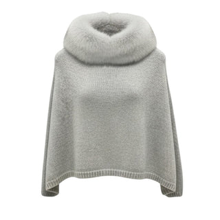 Regina Mantella In Lana e Cashmere REG02 Con Pelliccia Di Volpe