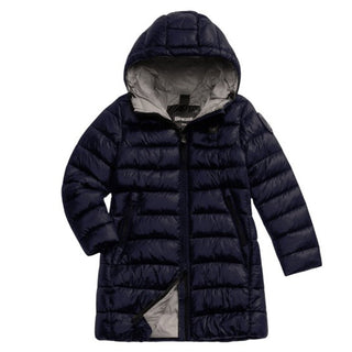 Blauer Lange Jacke 24WBLGK03074 Wattiert gesteppt