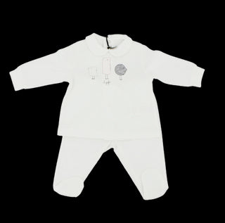 Il Gufo Zweiteiliger Strampler ilgufo0367 mit Clips auf der Rückseite