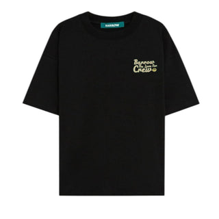 Barrow T-shirt Girocollo Nera Con Stampa S6BWUATH077-110