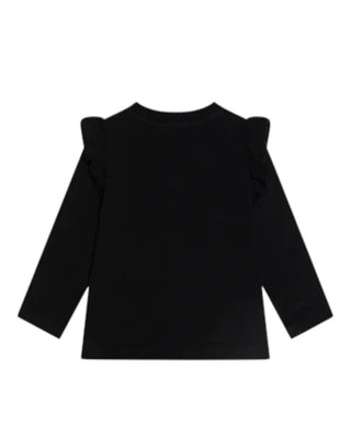 Moschino T-shirt a maniche lunghe con volant MDO00R