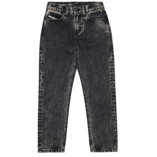 Diesel Jeans Neri Con Stampa J03061-KXBUC-K02 Per Bambino