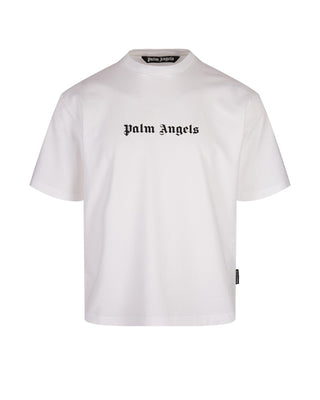 Palm Angels klassisches Logo-T-Shirt PMAA089C99JER0030110 aus Baumwolle