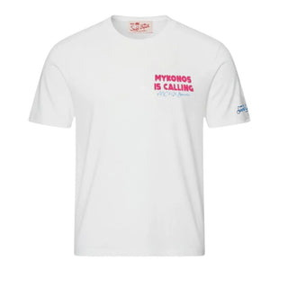 Mc2 Saint Barth T-shirt Delmar Con Stampa Mykonos Is Calling DLR0001/02219L