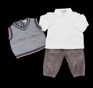 Aletta 3-teiliges Set mrv333931 Hemd, Hose, Weste für Neugeborene