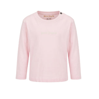 Palm Angels T-shirt Rosa Con Logo F6PANBTH186/042 Per Neonata