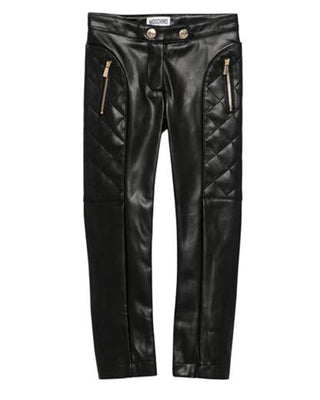 Moschino Pantaloni in similpelle da bambina HDP060