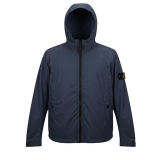 Stone Island Giubbino Antivento In Nylon Con Cappuccio 761640233