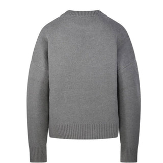 Amis Paris Maglia grigia alpaca con Coeur UKS836.KN0135G